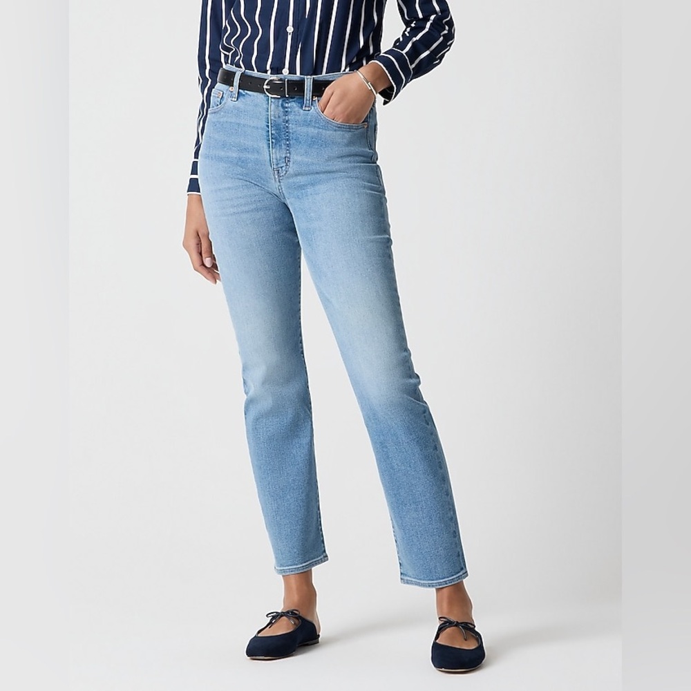 NWT J. Crew High-rise stovepipe jean in signature stretch